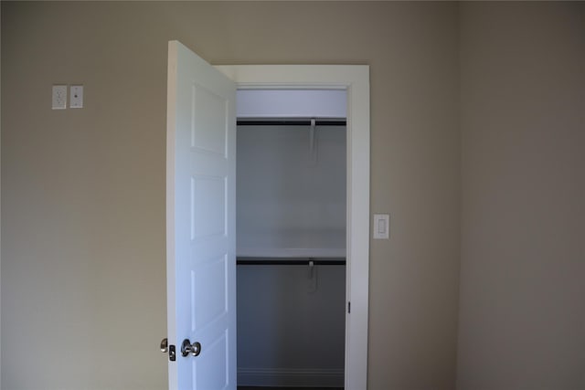 view of closet