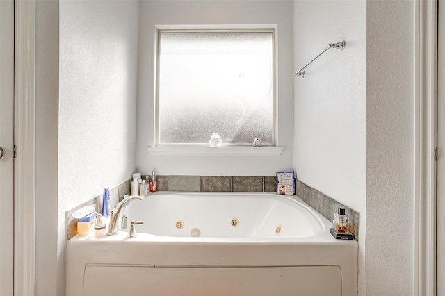 bathroom with a bathing tub