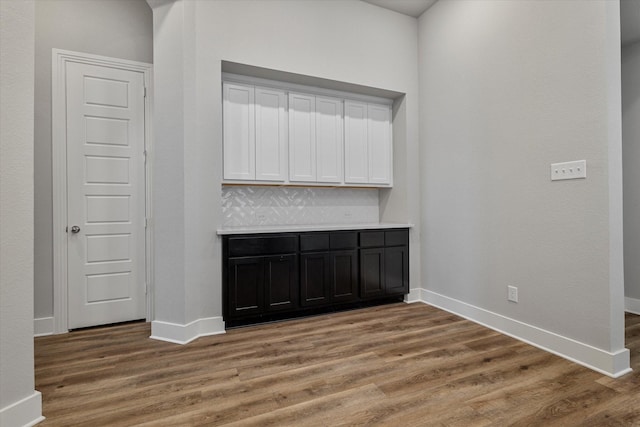 interior space featuring wood-type flooring