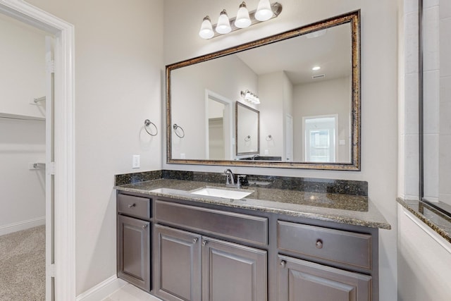 bathroom featuring vanity