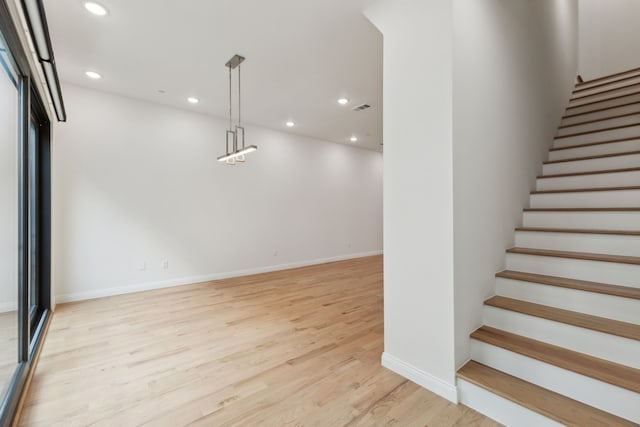 interior space featuring wood-type flooring