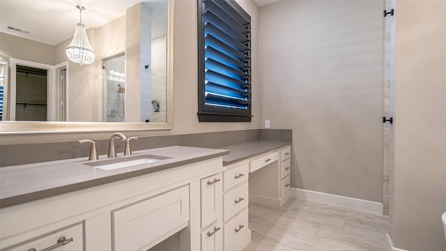 bathroom featuring vanity