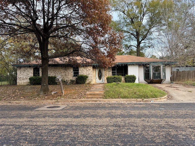 view of ranch-style house