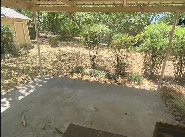 view of patio with a pergola