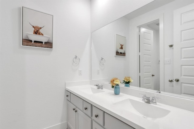 bathroom with vanity