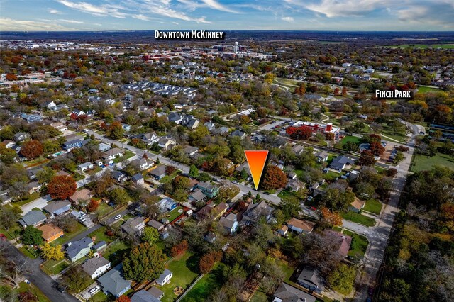 814 Barnes St, Mckinney, TX 75069 - aerial view of property's location
