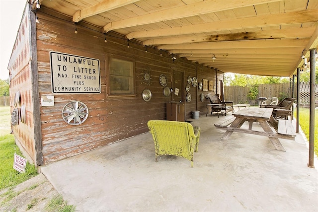 view of patio / terrace