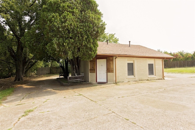 view of rear view of property