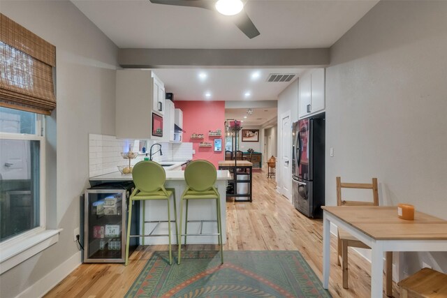 doorway featuring french doors and wood-type flooring