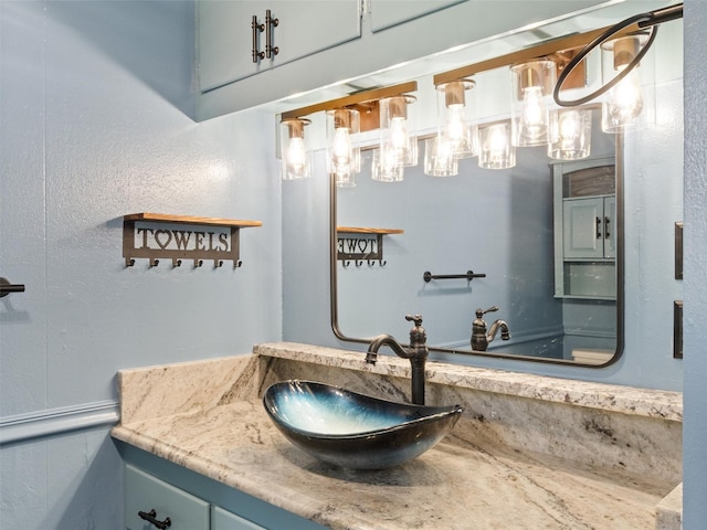 bathroom featuring vanity