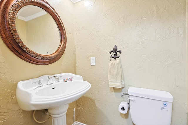 bathroom with toilet and sink