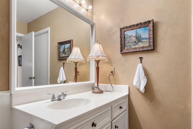 bathroom featuring vanity