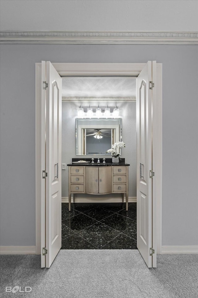 bathroom with vanity