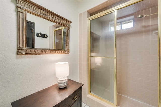 bathroom with an enclosed shower