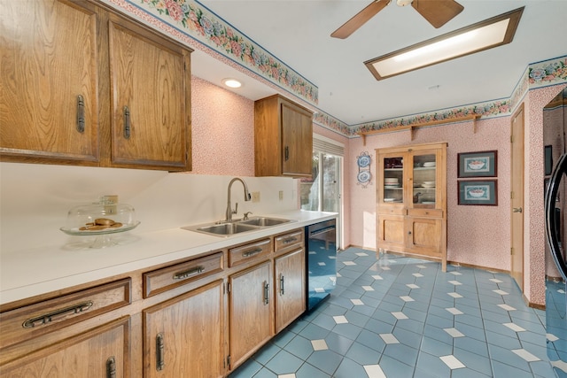 kitchen with dishwasher and sink