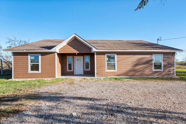 view of ranch-style home