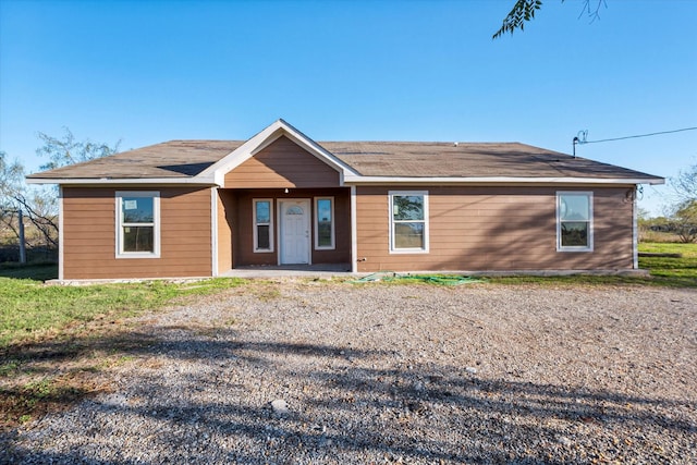 view of ranch-style home