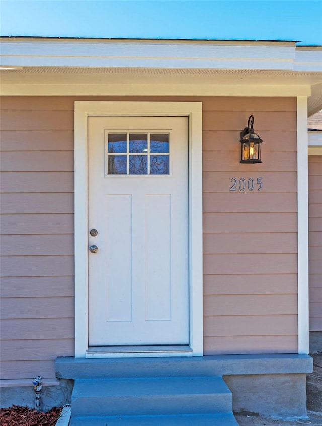 view of entrance to property