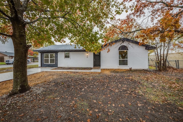 view of front of home