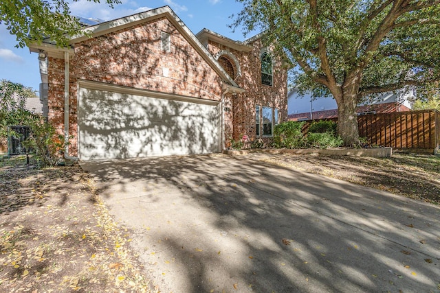 front facade featuring a garage