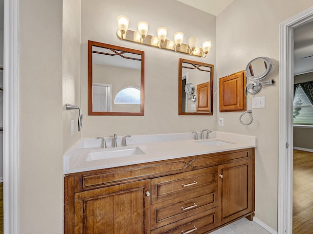 bathroom featuring vanity