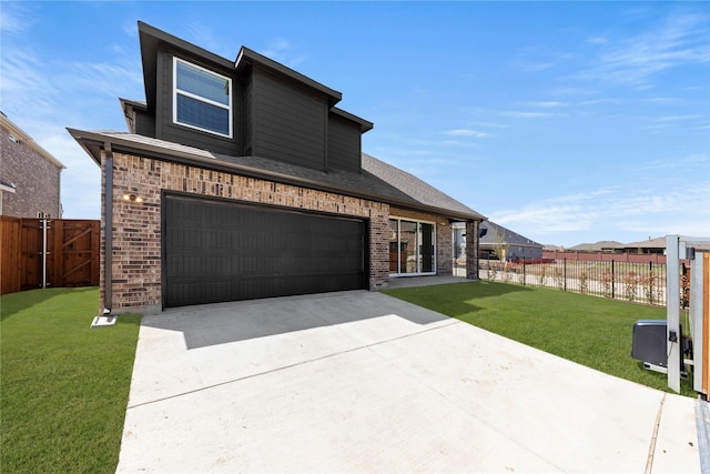1590 Marburg Ln, Frisco, TX 75036 - view of front of property with concrete driveway, brick siding, and an attached garage