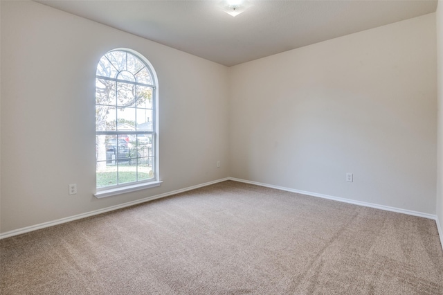 view of carpeted empty room