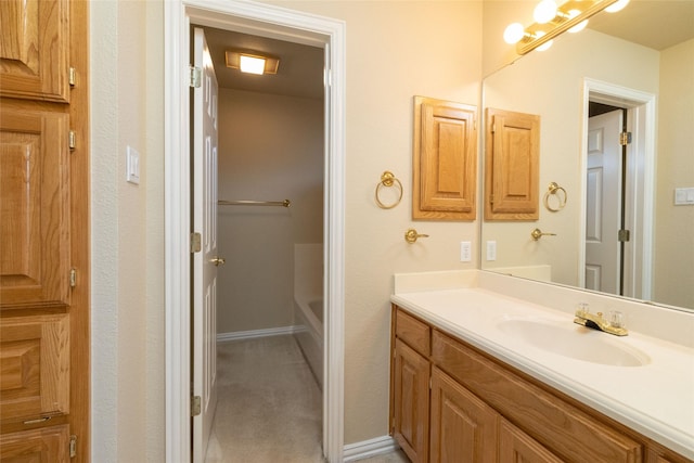 bathroom with vanity