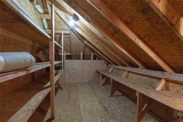 view of attic