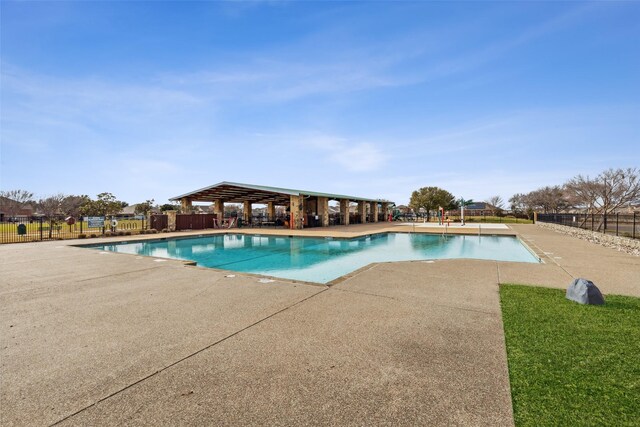 view of pool with a patio