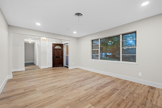 interior space featuring light hardwood / wood-style flooring