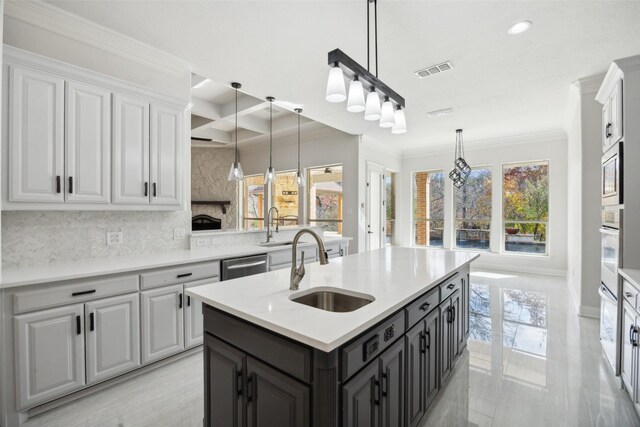 wine cellar featuring wine cooler, indoor bar, and light wood-type flooring