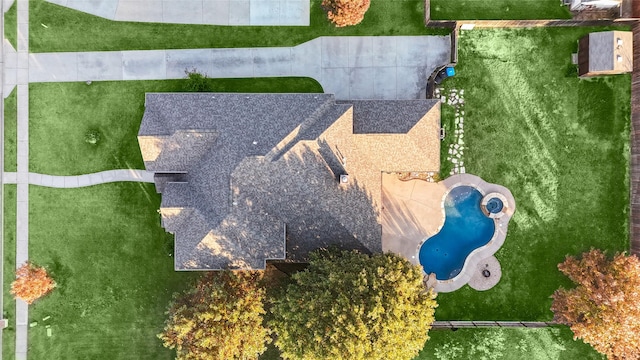 birds eye view of property