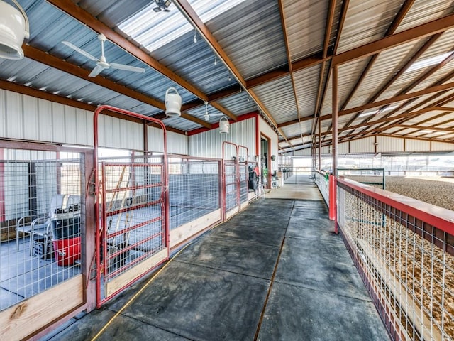 view of horse barn