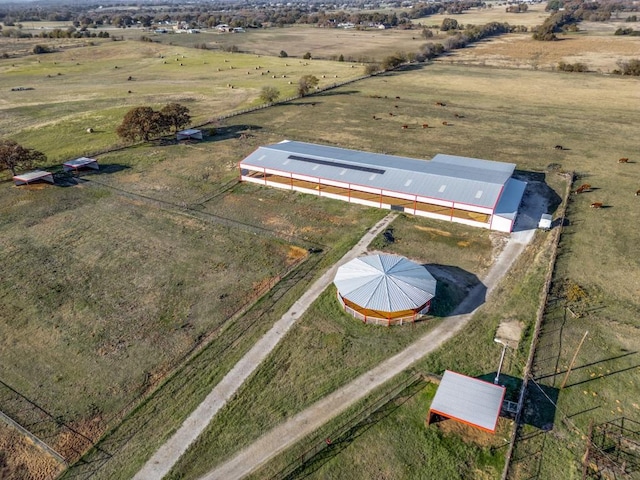 bird's eye view featuring a rural view