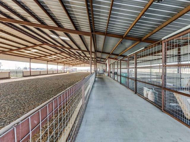 view of horse barn