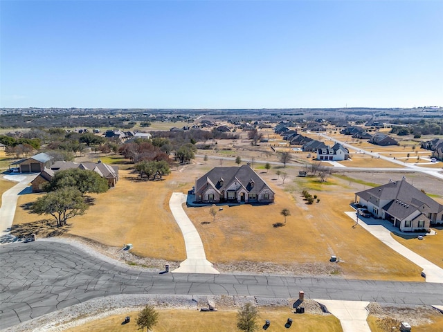 bird's eye view with a residential view