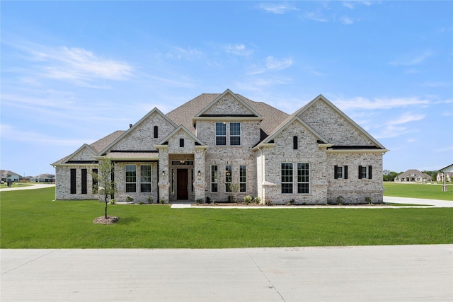 5009 Tamarack Ln, Royse City, TX 75189 - french country style house with a front yard and brick siding