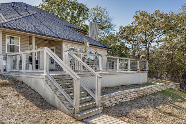 view of rear view of property