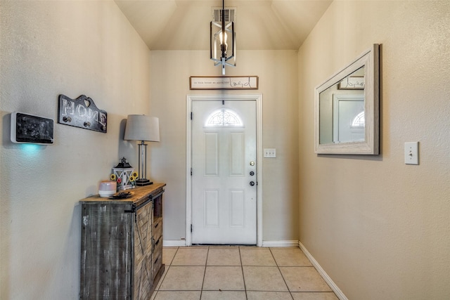 view of tiled entryway