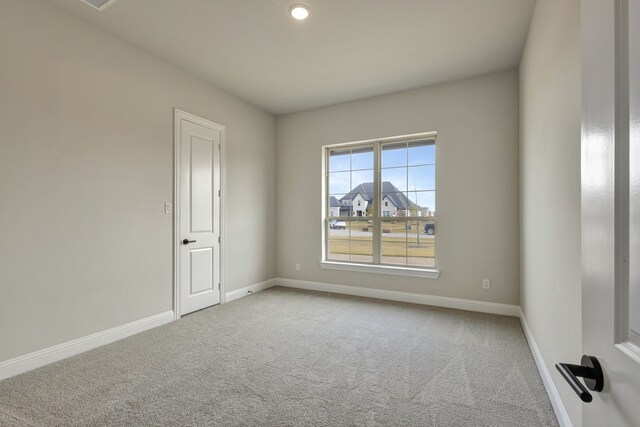 view of carpeted empty room