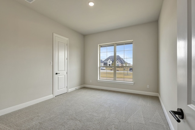 view of carpeted empty room