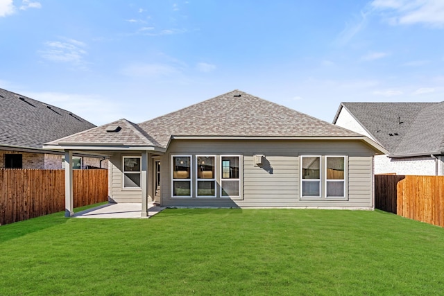 216 Hope Orchards, Lavon, TX 75166 - back of house with a patio area and roof with shingles