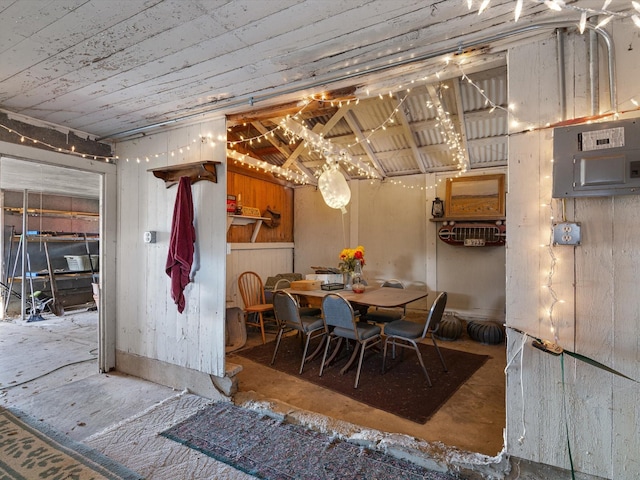 view of dining area