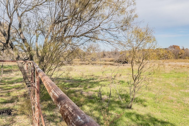 view of yard featuring a rural view