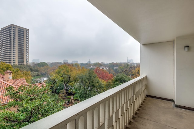 view of balcony