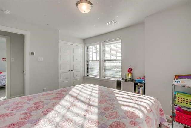 bedroom featuring a closet