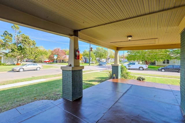 view of patio / terrace with a porch