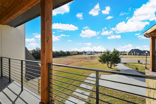 view of balcony