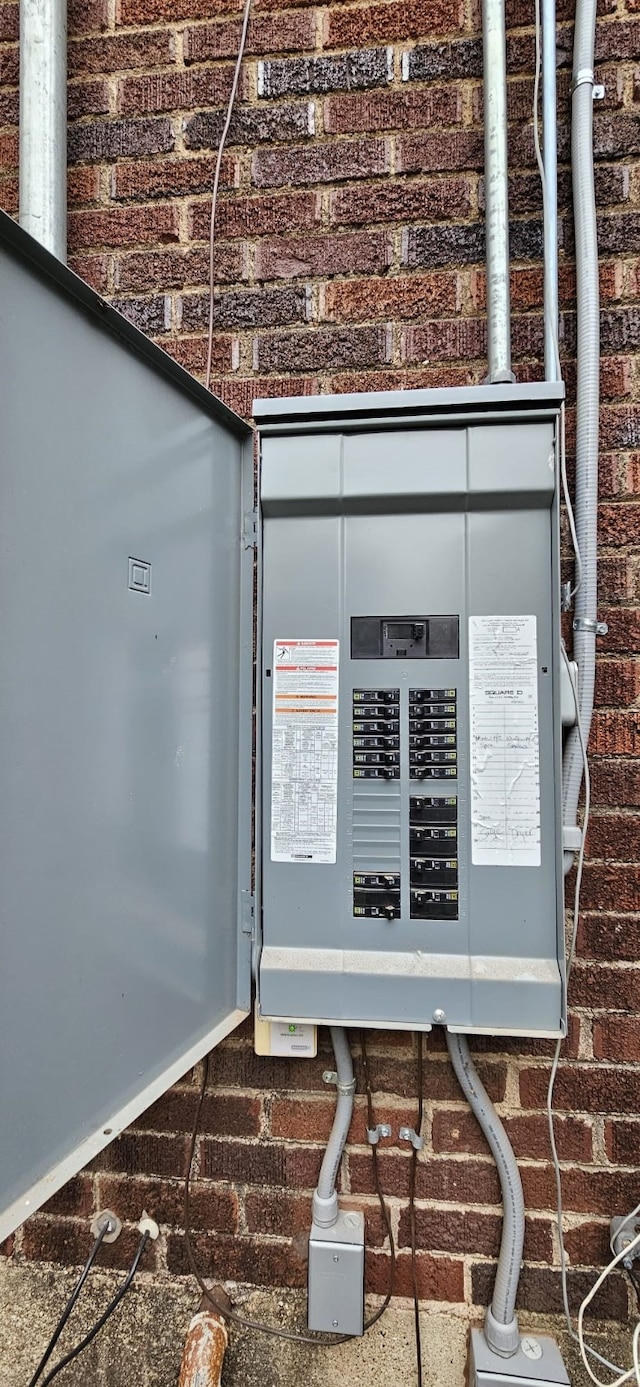 utility room with electric panel